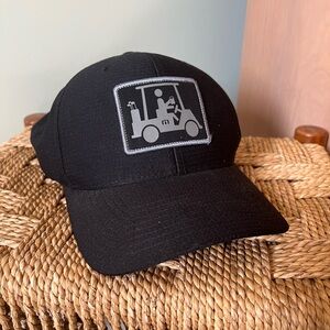 FlexFit 110 Black Golf Hat